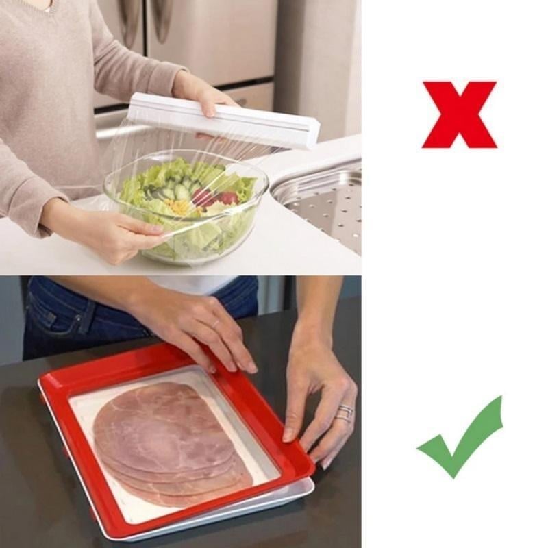 đ„Umweltfreundliches Design â Wiederverwendbares Tablett zur Lebensmittelkonservierungđ„°
